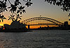 Op�ra de Sydney sous le coucher de soleil