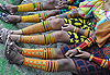 De bien belles chaussettes...