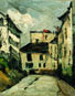 La rue des Saules � Montmartre. Paul C�zanne. � Malcolm H. Wiener Collection
