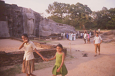 Polonnaruwa : une cit� royale peupl�e de singes