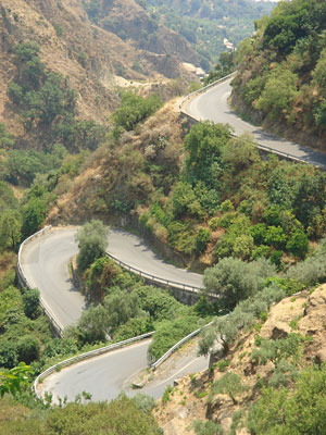 Sur le versant nord de l�Etna