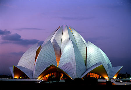 Temple lotus de Baha’i © Bahai House of Worship