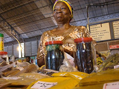 Au march� couvert de Cayenne