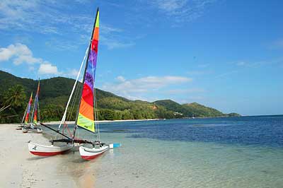 Praslin et La Digue, catamaran ou plong�e