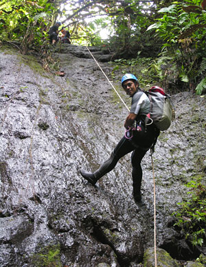 Tahiti : dans les canyons de la vall�e de Papenoo