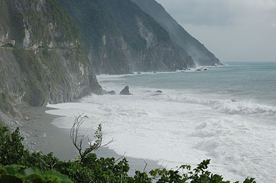 Un typhon sur Taiwan