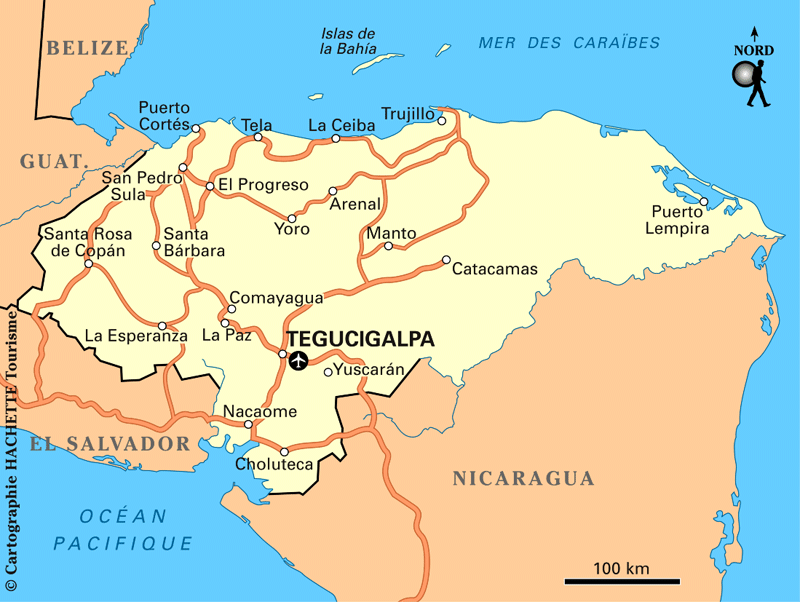 Plan Honduras : cliquez sur la carte Honduras pour l'agrandir
