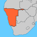 Carte Namibie