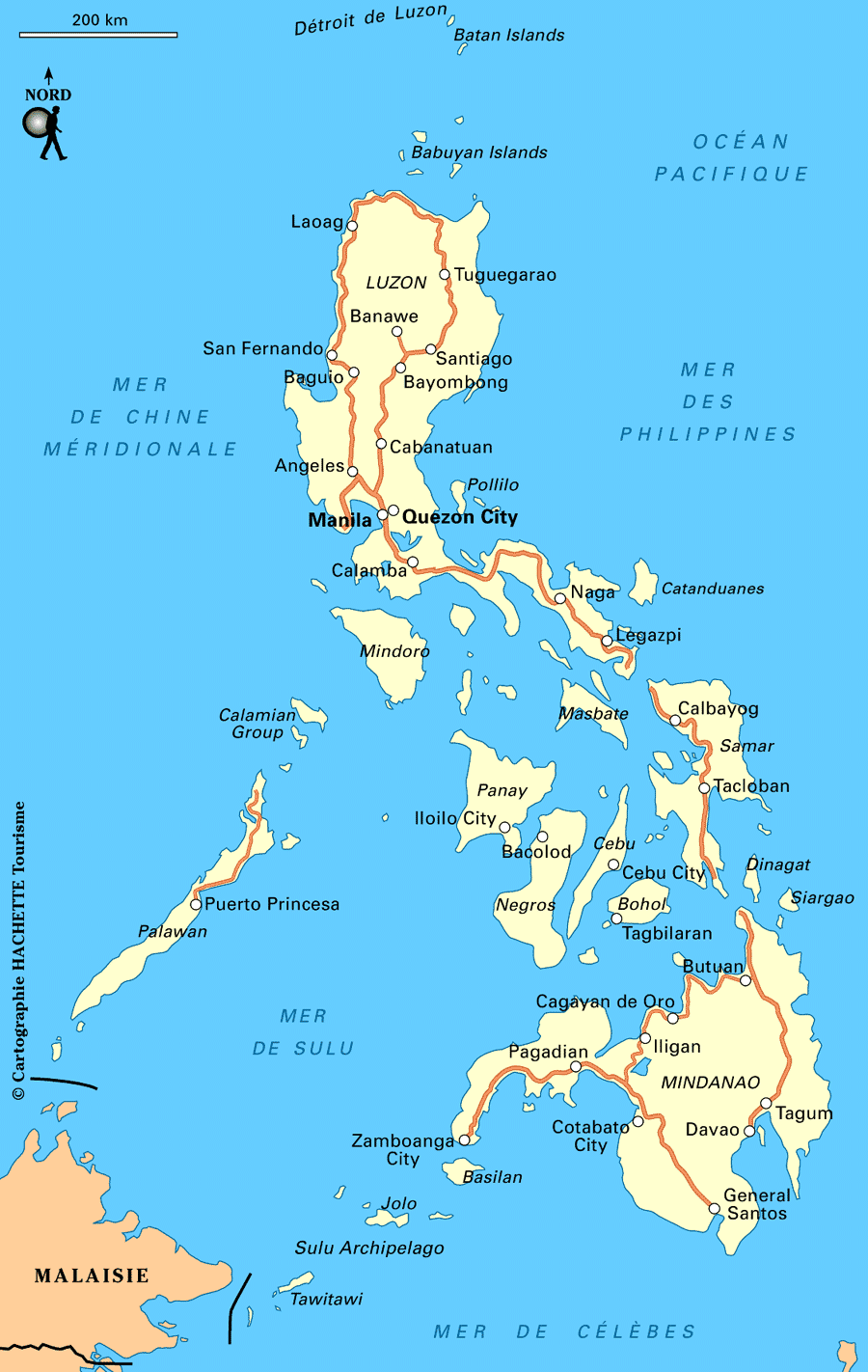 carte des philippines - Image