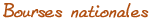 Bourses nationales