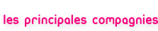 Les principales compagnies low cost