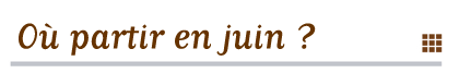 O� partir en juin