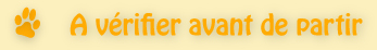 A v�rifier avant de partir