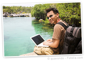 Internet, l'autre plan�te voyage