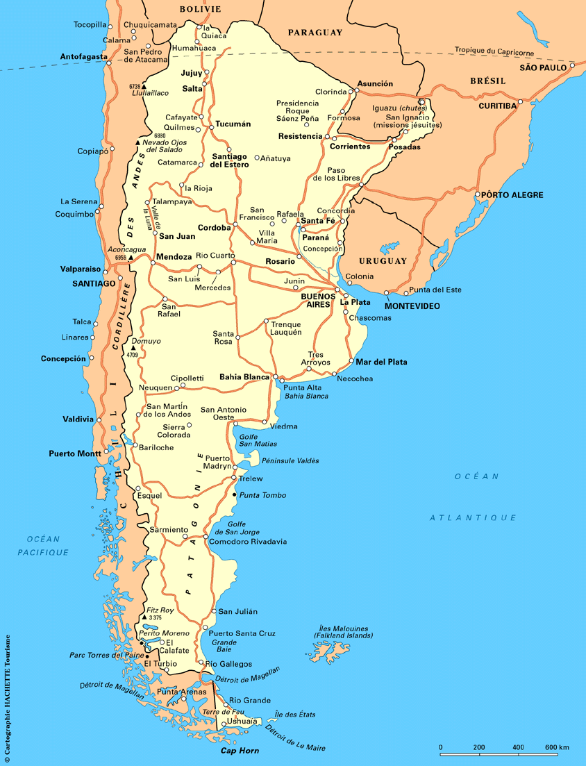 carte argentine et plan