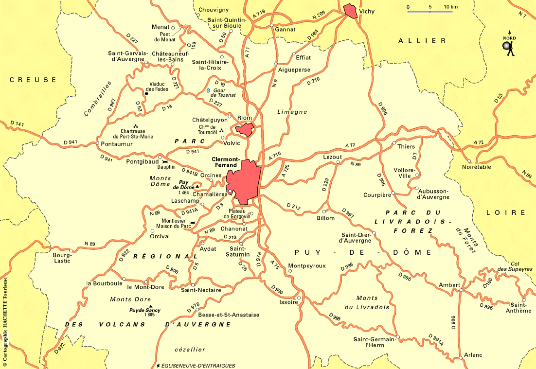 Carte Puy-de-Dôme - Plan Puy-de-Dôme