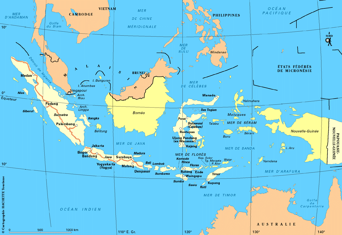 carte de l indonesie