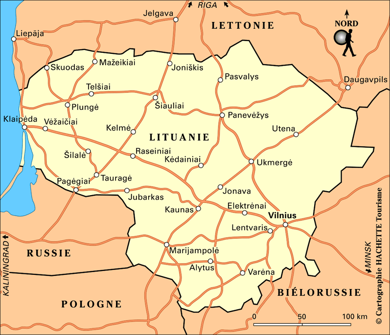 Carte Lituanie Plan Lituanie Routardcom