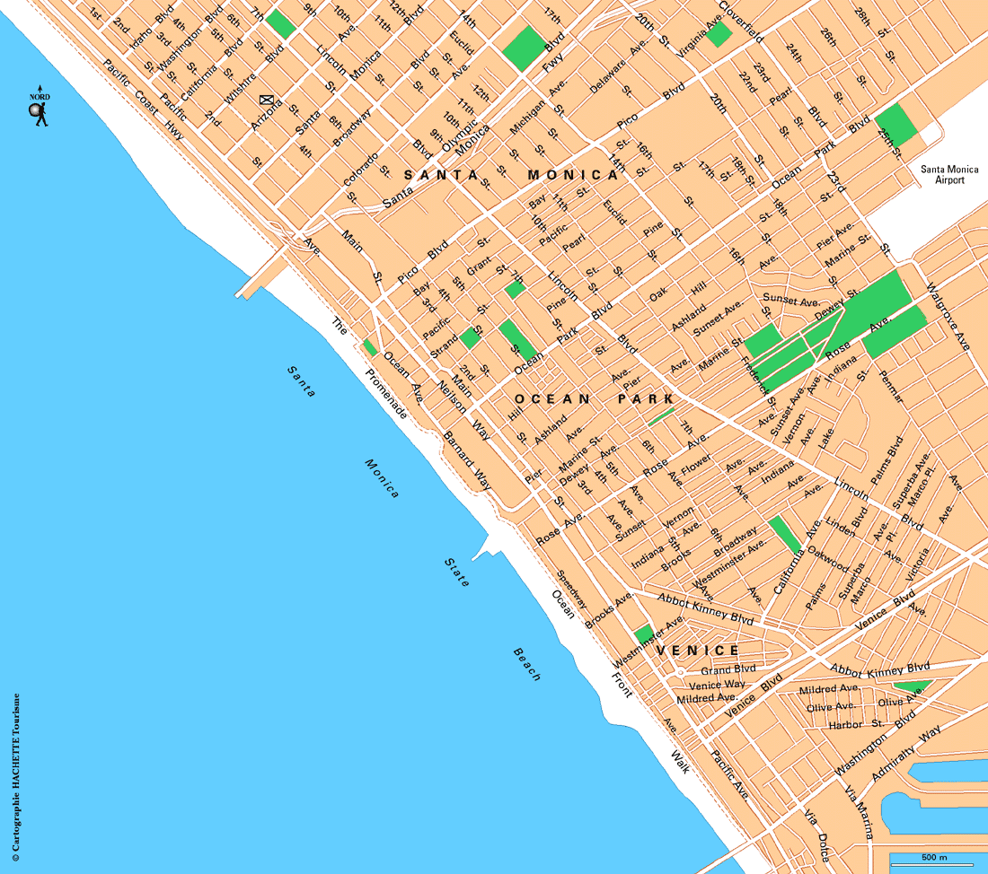Carte Los Angeles : Santa Monica et Venice (plan 2) - Plan Los Angeles : Santa Monica et Venice (plan 2)